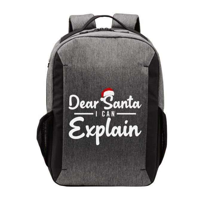 Dear Santa I Can Explain Vector Backpack