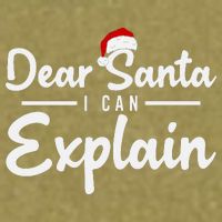 Dear Santa I Can Explain Garment-Dyed Women's Muscle Tee