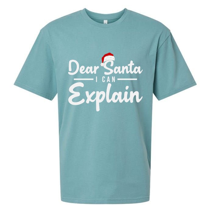 Dear Santa I Can Explain Sueded Cloud Jersey T-Shirt