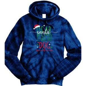 Dear Santa It Was My Dog Funny Christmas Tie Dye Hoodie