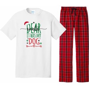 Dear Santa It Was My Dog Funny Christmas Pajama Set