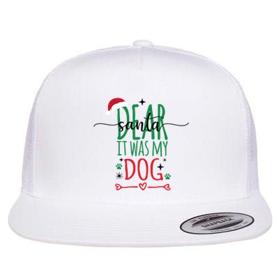 Dear Santa It Was My Dog Funny Christmas Flatbill Hat