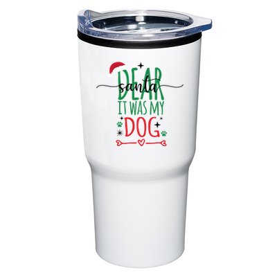 Dear Santa It Was My Dog Funny Christmas Tumbler