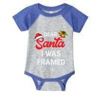 Dear Santa I Was Framed Gift Infant Baby Jersey Bodysuit