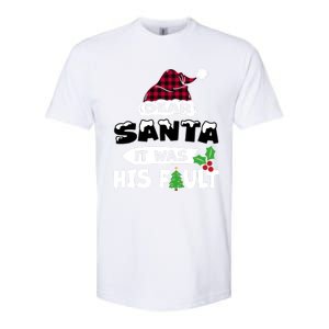 Dear Santa It Was His Fault His And Her Christmas Great Gift Softstyle CVC T-Shirt