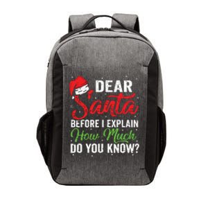 Dear Santa I Can Explain Funny Christmas Adults Vector Backpack