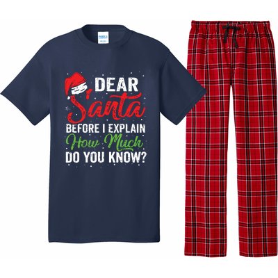 Dear Santa I Can Explain Funny Christmas Adults Pajama Set