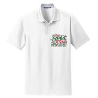 Dear Santa It Was My Sister Funny Christmas Dry Zone Grid Polo