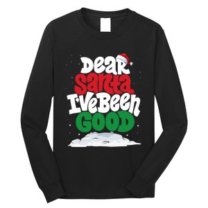 Dear Santa IVe Been Good Pajama Costume Family Matching Long Sleeve Shirt