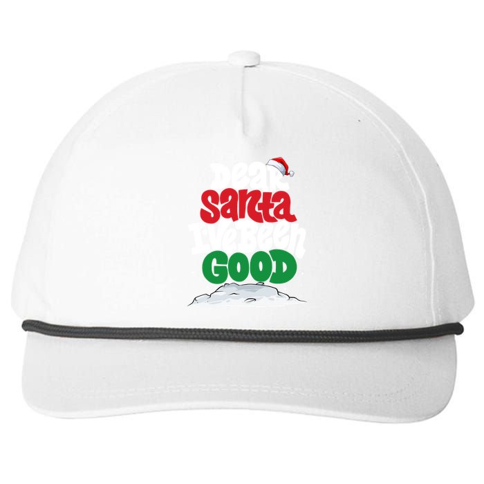 Dear Santa IVe Been Good Pajama Costume Family Matching Snapback Five-Panel Rope Hat