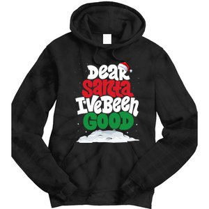 Dear Santa IVe Been Good Pajama Costume Family Matching Tie Dye Hoodie