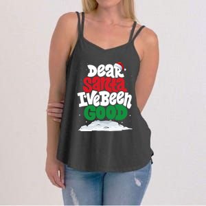 Dear Santa IVe Been Good Pajama Costume Family Matching Women's Strappy Tank