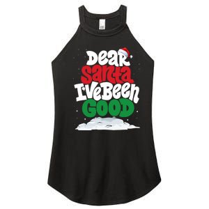 Dear Santa IVe Been Good Pajama Costume Family Matching Women's Perfect Tri Rocker Tank