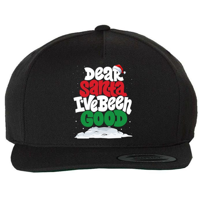 Dear Santa IVe Been Good Pajama Costume Family Matching Wool Snapback Cap