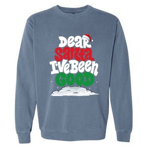 Dear Santa IVe Been Good Pajama Costume Family Matching Garment-Dyed Sweatshirt