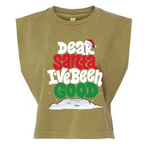 Dear Santa IVe Been Good Pajama Costume Family Matching Garment-Dyed Women's Muscle Tee