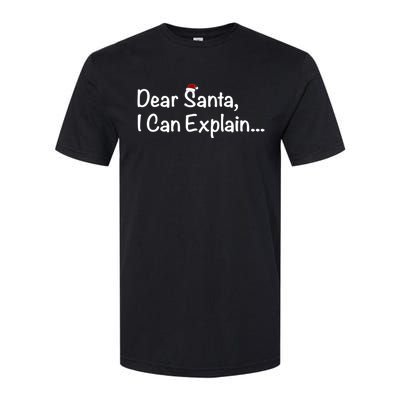 Dear Santa I Can Explain… Gift Softstyle CVC T-Shirt