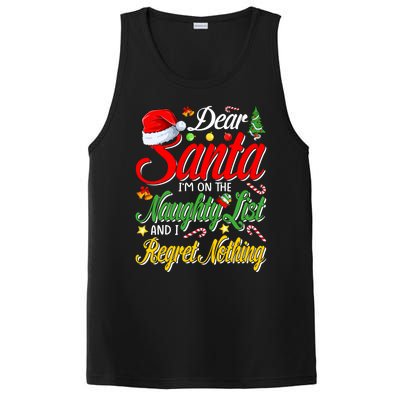 Dear Santa I'm On The Naughty List And I Regret Nothing Gift PosiCharge Competitor Tank