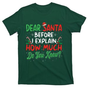 Dear Santa I Can Explain Funny Christmas  T-Shirt