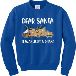 Dear Santa It Was Just A Phase Meaningful Gift Kids Sweatshirt