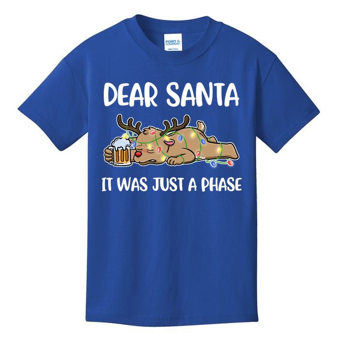 Dear Santa It Was Just A Phase Meaningful Gift Kids T-Shirt