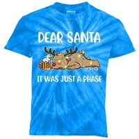 Dear Santa It Was Just A Phase Meaningful Gift Kids Tie-Dye T-Shirt