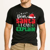 Dear Santa I Can Explain Funny Christmas List Xmas Pajamas Performance Shirt