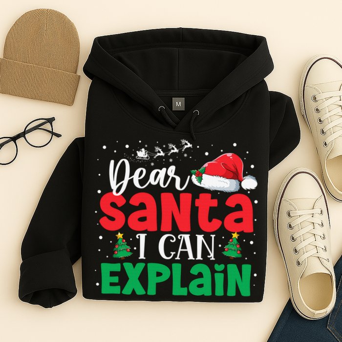 Dear Santa I Can Explain Funny Christmas List Xmas Pajamas Hoodie