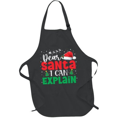 Dear Santa I Can Explain Funny Christmas List Xmas Pajamas Apron