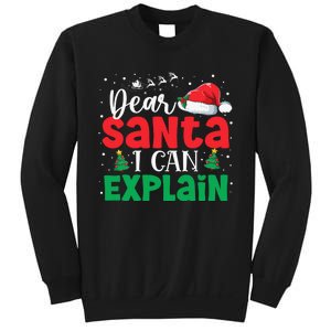 Dear Santa I Can Explain Funny Christmas List Xmas Pajamas Sweatshirt