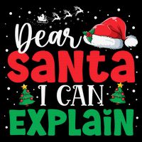 Dear Santa I Can Explain Funny Christmas List Xmas Pajamas Drawstring Bag