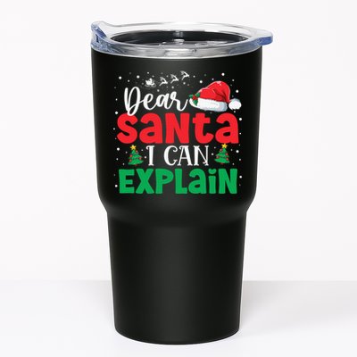 Dear Santa I Can Explain Funny Christmas List Xmas Pajamas Tumbler