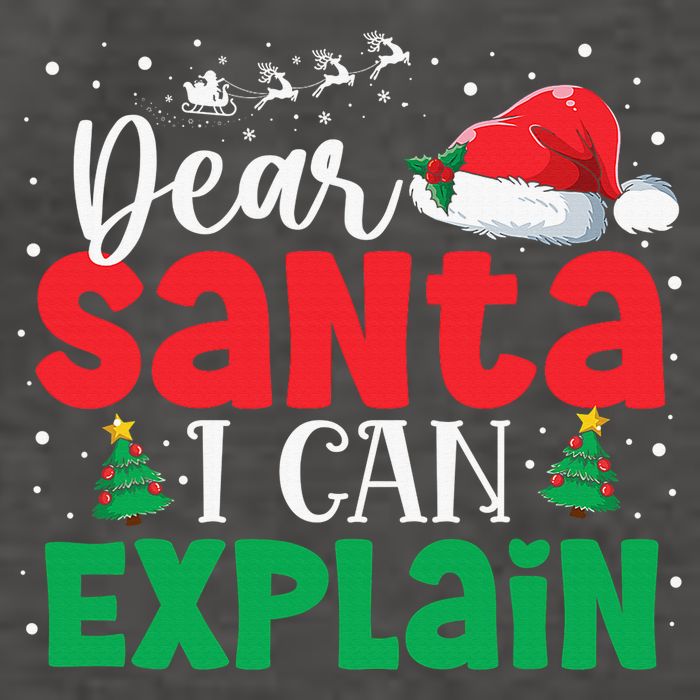 Dear Santa I Can Explain Funny Christmas List Xmas Pajamas Vector Backpack