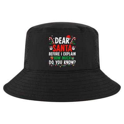 Dear Santa I Can Explain Funny Christmas Adults Cool Comfort Performance Bucket Hat