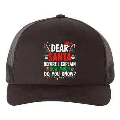 Dear Santa I Can Explain Funny Christmas Adults Yupoong Adult 5-Panel Trucker Hat