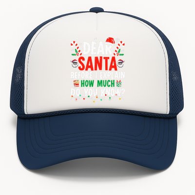 Dear Santa I Can Explain Funny Christmas Adults Trucker Hat