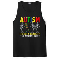 Dabbing Skeleton It's A Different Ability Autism PosiCharge Competitor Tank