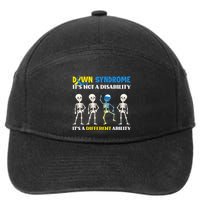 Down Syndrome Its Not A Disability Its A Different Ability 7-Panel Snapback Hat