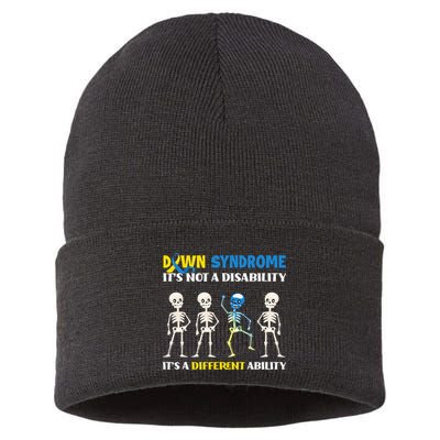 Down Syndrome Its Not A Disability Its A Different Ability Sustainable Knit Beanie