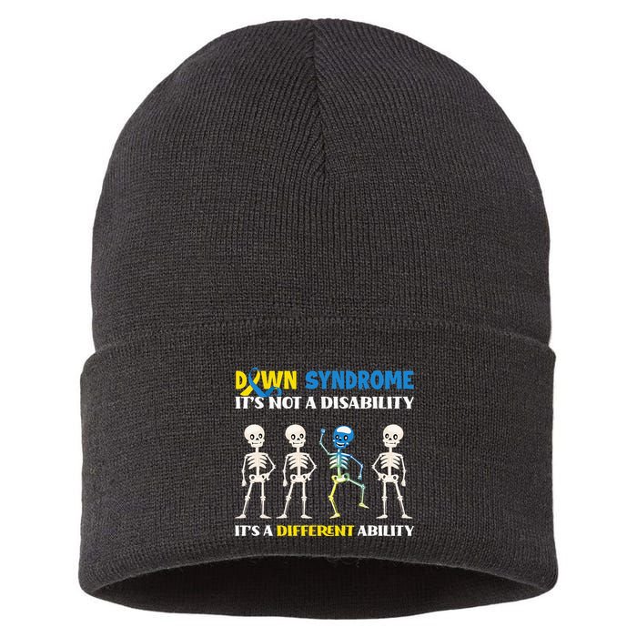 Down Syndrome Its Not A Disability Its A Different Ability Sustainable Knit Beanie