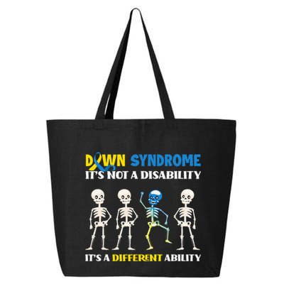 Down Syndrome Its Not A Disability Its A Different Ability 25L Jumbo Tote