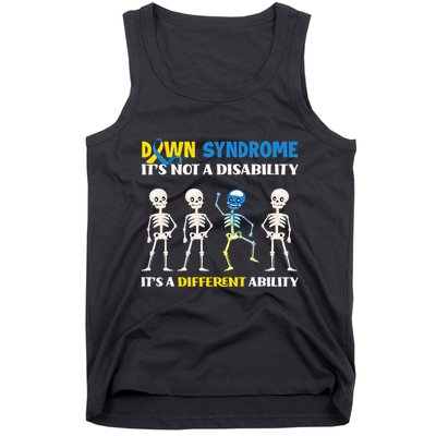 Down Syndrome Its Not A Disability Its A Different Ability Tank Top