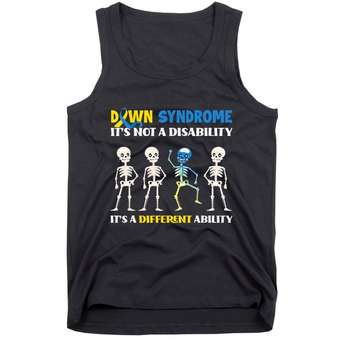 Down Syndrome Its Not A Disability Its A Different Ability Tank Top