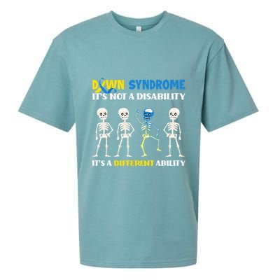 Down Syndrome Its Not A Disability Its A Different Ability Sueded Cloud Jersey T-Shirt