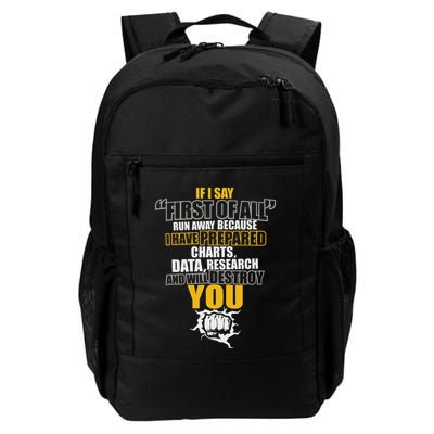 Debate Speech If I Say First Of All Debater Speaker Daily Commute Backpack