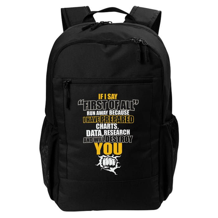Debate Speech If I Say First Of All Debater Speaker Daily Commute Backpack