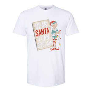 Dear Santa I Can Explain Funny Naughty Elf Holiday For Softstyle CVC T-Shirt