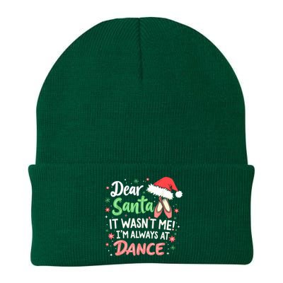 Dear Santa It WasnT Me IM Always At Dance Ballet Christmas Knit Cap Winter Beanie