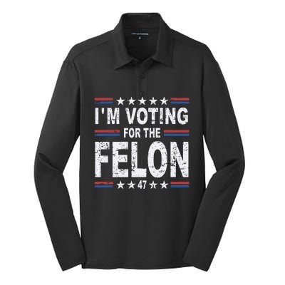 Dylan Scott I’M Voting For The Felon Silk Touch Performance Long Sleeve Polo