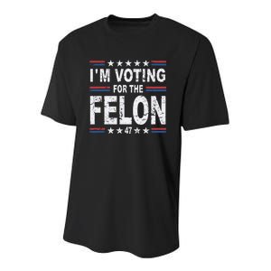 Dylan Scott I’M Voting For The Felon Youth Performance Sprint T-Shirt